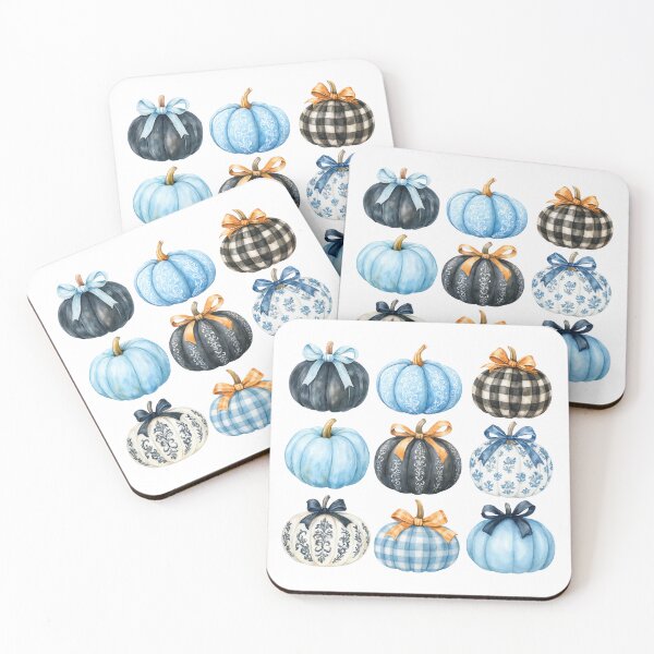 Item preview, Blue Bow Pumpkin designed and sold by SnorkleSupply.