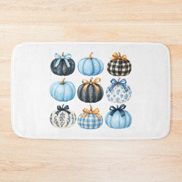 Item preview, Blue Bow Pumpkin designed and sold by SnorkleSupply.