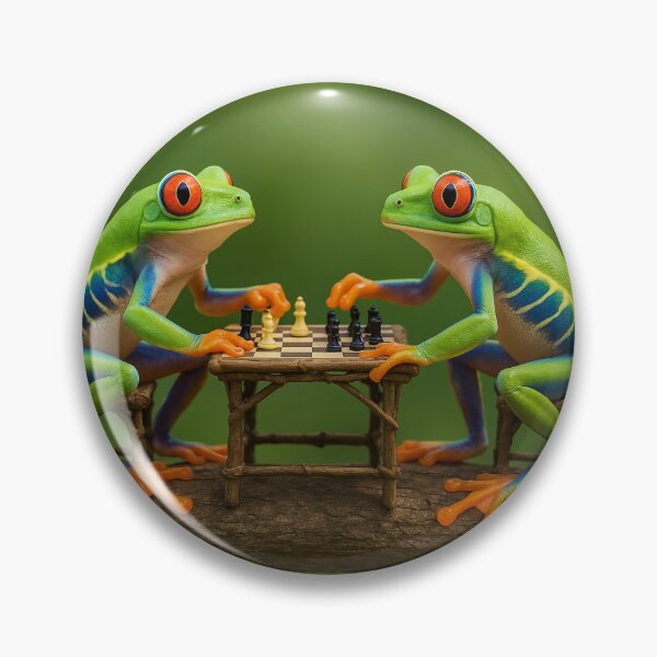 Item preview, Chess Battle Between Two Red-Eyed Tree Frogs  designed and sold by Tridentulus.