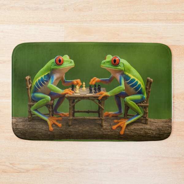 Item preview, Chess Battle Between Two Red-Eyed Tree Frogs  designed and sold by Tridentulus.