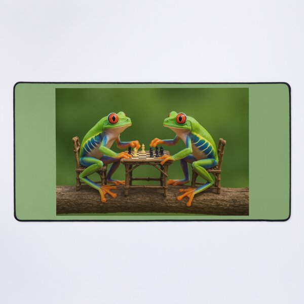 Item preview, Chess Battle Between Two Red-Eyed Tree Frogs  designed and sold by Tridentulus.
