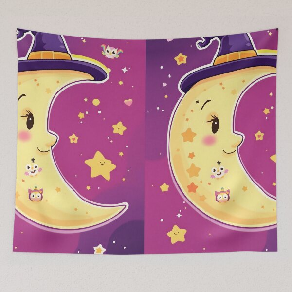 Item preview, Midnight Moon Witch: Cosmic Glow Illustration designed and sold by MoonlitDoodles1.