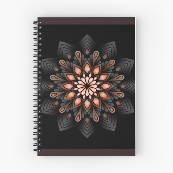 Item preview, Orange Mandala and Dark Theme  Artwork  designed and sold by NivyasArtistry.
