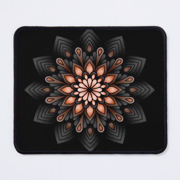 Item preview, Orange Mandala and Dark Theme Artwork designed and sold by NivyasArtistry.