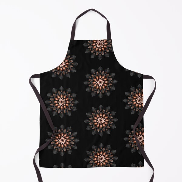 Item preview, Orange Mandala and Dark Theme  Artwork  designed and sold by NivyasArtistry.