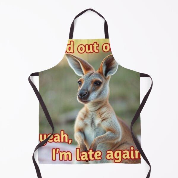 Item preview, kangaroo//Hopped out of bed like… yeah, I’m late again designed and sold by SSMC DREAM DESIGN.