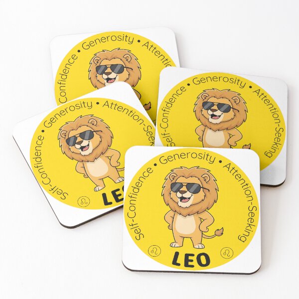 Item preview, Leo Zodiac Lion | Confident Fire Sign Mascot designed and sold by Pets & Memes & Stuff.