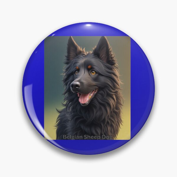 Item preview, Beautiful Black Belgian Sheepdog With Fluffy Coat and Friendly Expression designed and sold by KJ-Books.