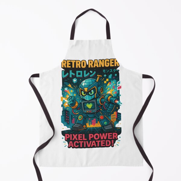 Item preview, Retro Ranger – Pixel Power Activated! | 8-Bit Robot Hero Arcade Poster designed and sold by Snackwear Apparel.
