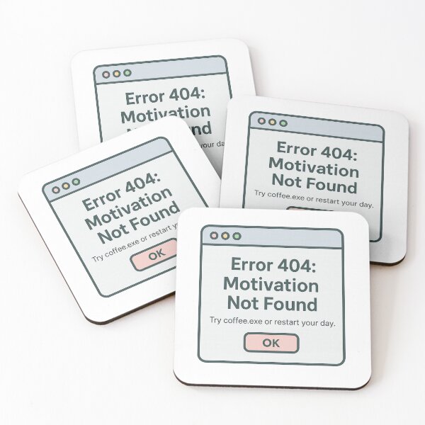 Item preview, 404: Motivation Not Found designed and sold by Archool Trends.