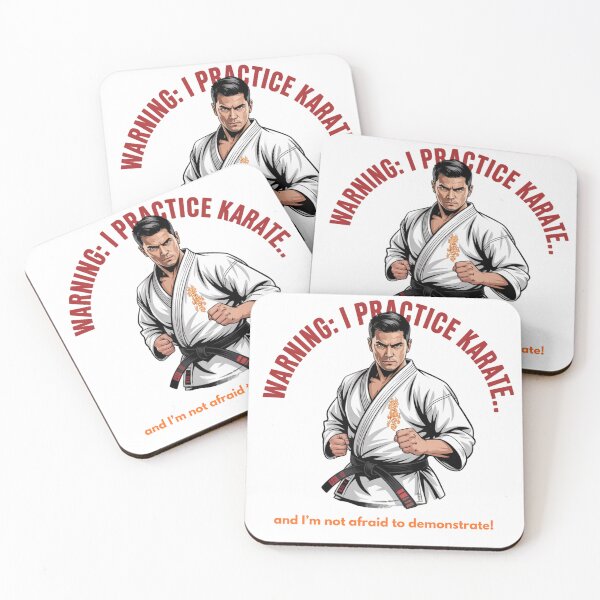 Item preview, Warning: I Practice Karate Kyokushin – Fearless Martial Artist Design designed and sold by AndrewYoko.