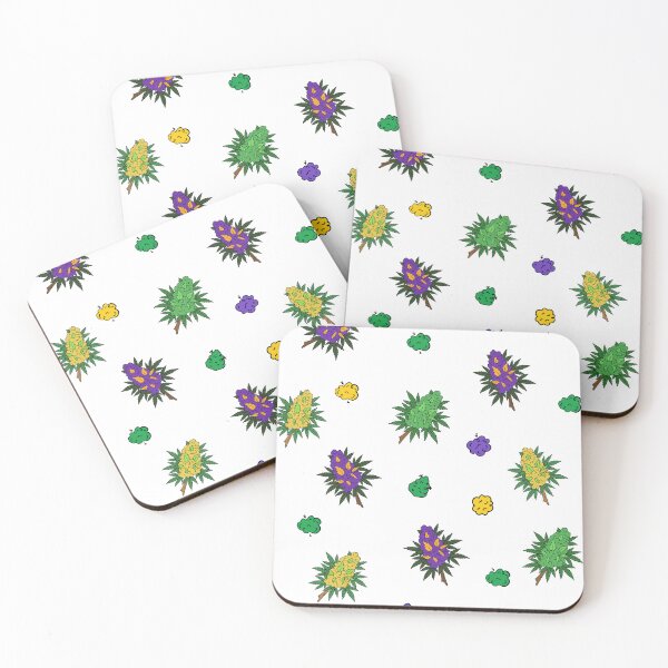 Item preview, Colorful Weed Bud Pattern – Purple Haze, Kush & Smoke Clouds | Cannaxes Studio designed and sold by Cannaxes Studio.