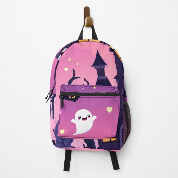 Item preview, Pastel Haunted House: Spooky Cute Night Scene designed and sold by MoonlitDoodles1.