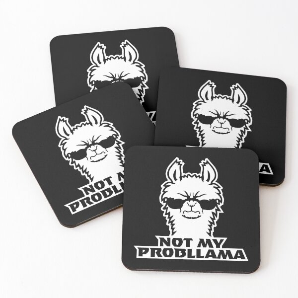 Item preview, Llama Not My Probllama Sunglasses Cool Angry Annoyed designed and sold by shirt-o-mat.