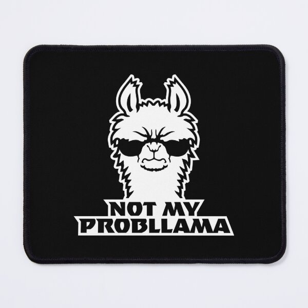 Item preview, Llama Not My Probllama Sunglasses Cool Angry Annoyed designed and sold by shirt-o-mat.