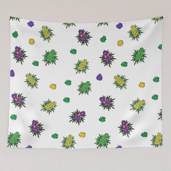 Item preview, Colorful Weed Bud Pattern – Purple Haze, Kush & Smoke Clouds | Cannaxes Studio designed and sold by Cannaxes Studio.