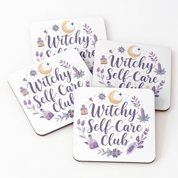 Item preview, Witchy Self-Care Club — Magical Mental Health Design designed and sold by AlmostSilent.