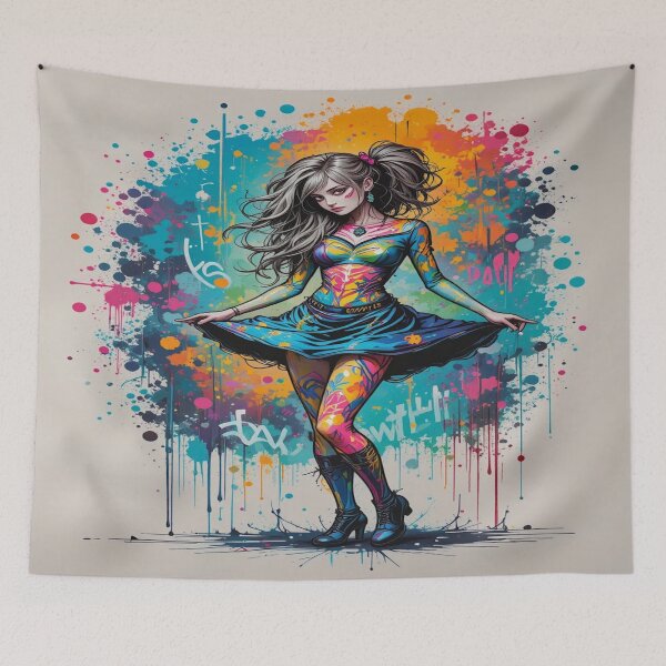 Item preview, Freaky Graffiti "Shuffle Dance" Girl  designed and sold by Hot4Shirt.