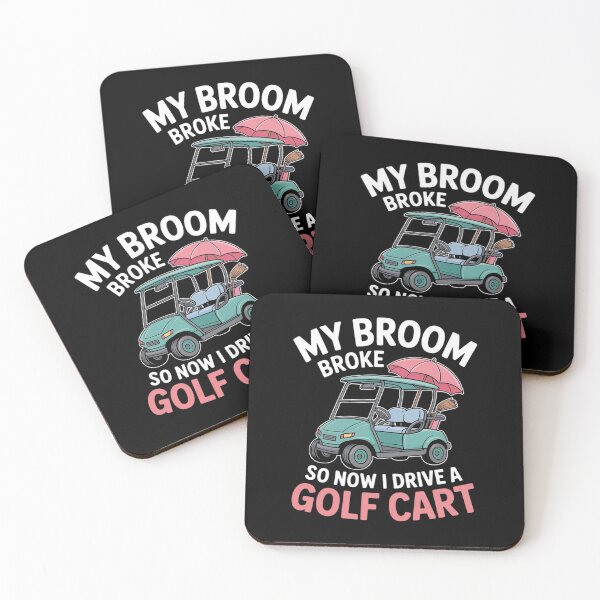 Item preview, Halloween My Broom Broke So Now I Drive A Golf Cart 3  designed and sold by lilLilaBatArt.