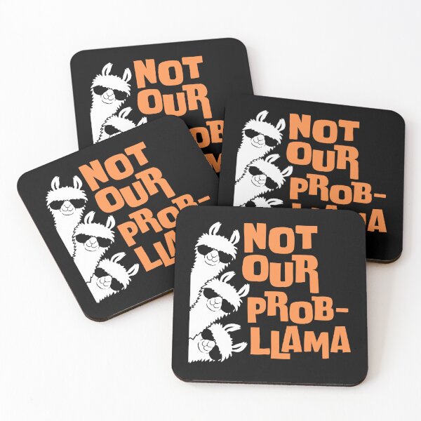 Item preview, Llama Not Our Probllama Three Stacked Sunglasses Peeking designed and sold by shirt-o-mat.