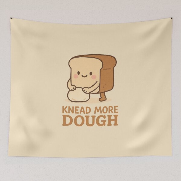 Item preview, Knead More Dough | Funny Bread Workout Pun Design designed and sold by Bratak.