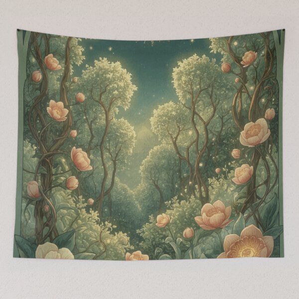Item preview, Moonlit Garden of Whispers designed and sold by AbstractAnom.
