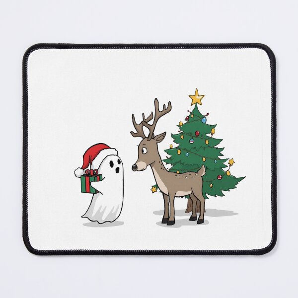 Item preview, Haunted Holidays – Ghost and Reindeer Christmas Art designed and sold by dainea.