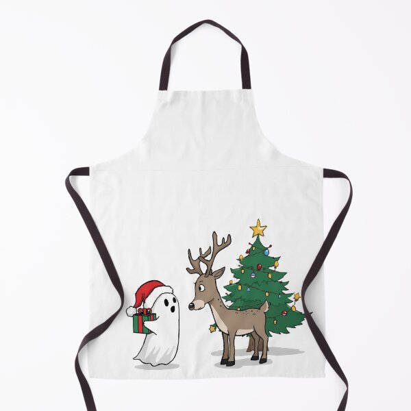 Item preview, Haunted Holidays – Ghost and Reindeer Christmas Art designed and sold by dainea.