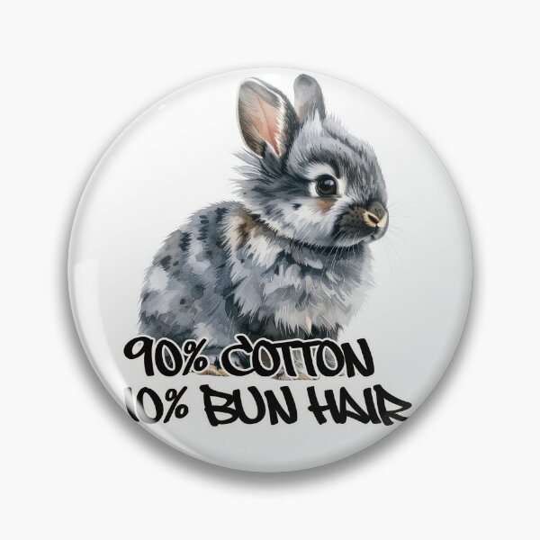 Item preview, Gray tabby lion head rabbit 90% cotton 10% bun hair designed and sold by LiskoDesign.