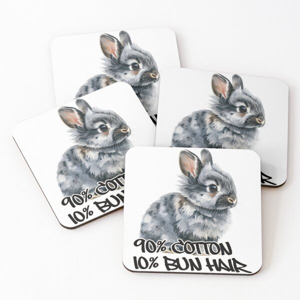 Item preview, Gray tabby lion head rabbit 90% cotton 10% bun hair designed and sold by LiskoDesign.
