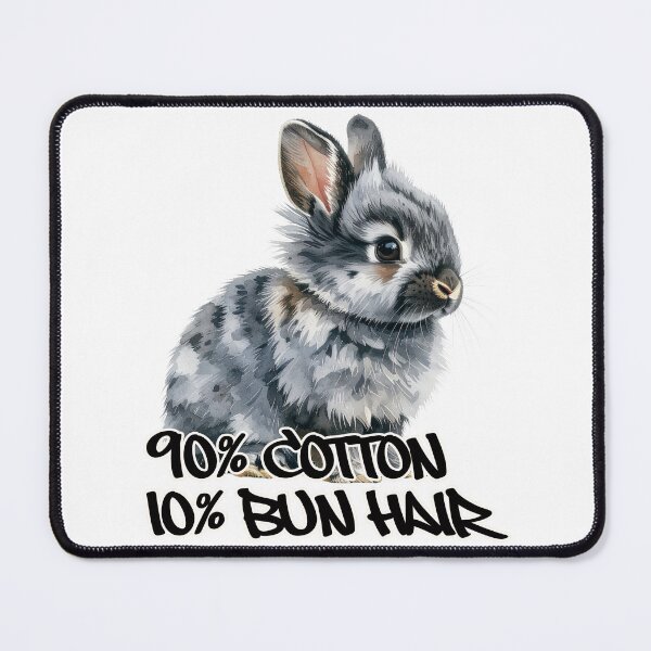 Item preview, Gray tabby lion head rabbit 90% cotton 10% bun hair designed and sold by LiskoDesign.