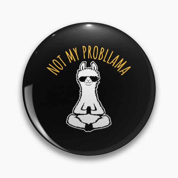 Item preview, Llama Not My Probllama Meditation Yoga Sunglasses Zen designed and sold by shirt-o-mat.