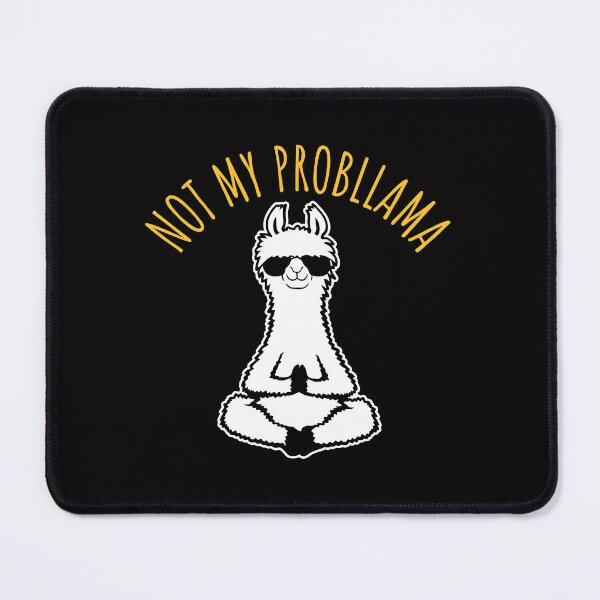 Item preview, Llama Not My Probllama Meditation Yoga Sunglasses Zen designed and sold by shirt-o-mat.