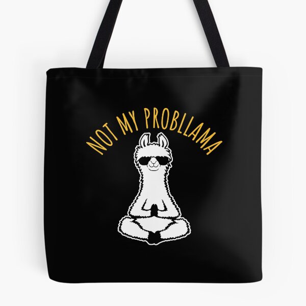 Item preview, Llama Not My Probllama Meditation Yoga Sunglasses Zen designed and sold by shirt-o-mat.