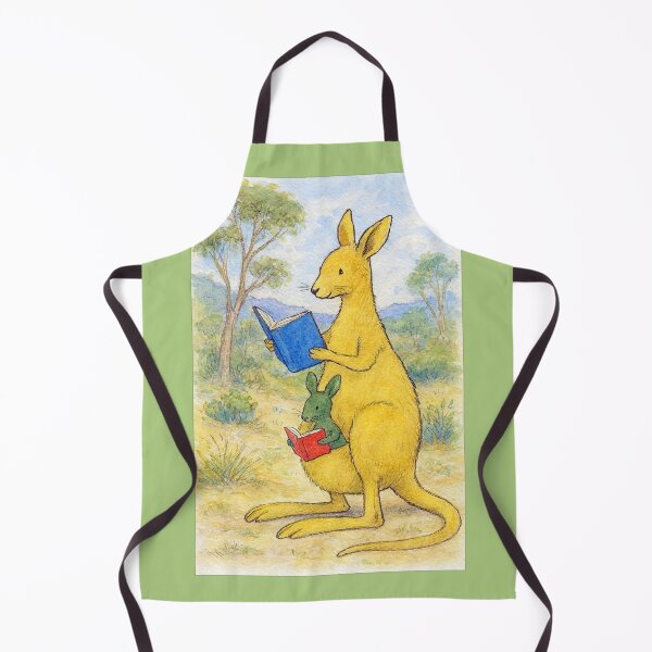 Item preview, Mother Kangaroo and Joey Reading designed and sold by Tridentulus.