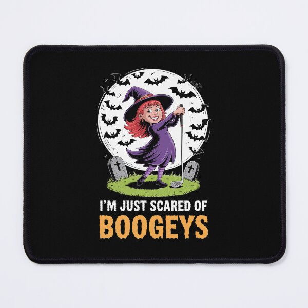 Item preview, I'm Just Scared Of Boogeys Bogeys Witch Golf Halloween designed and sold by lilLilaBatArt.