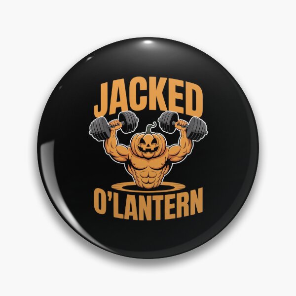 Item preview, Jacked O'Lantern Halloween Gym Workout Lifting Pumpkin  designed and sold by lilLilaBatArt.