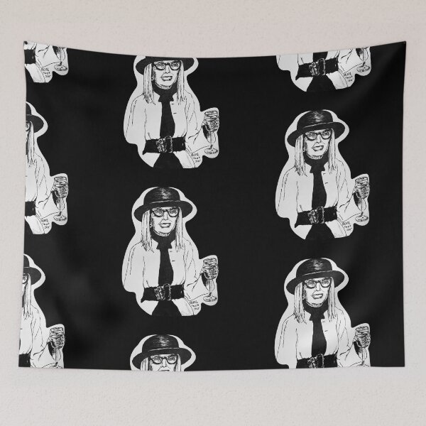 Item preview, Diane Keaton Tribute Illustration – Timeless Style & Film Icon Art designed and sold by from here 2 mars.