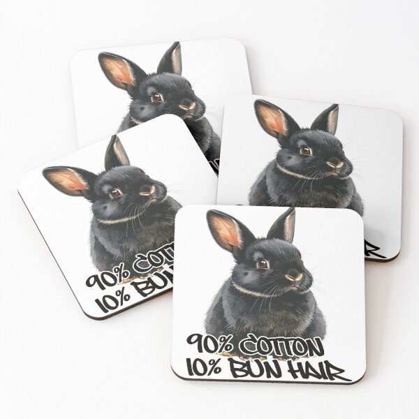 Item preview, Small dark Rex rabbit with spots, 90% cotton, 10% bun hair designed and sold by LiskoDesign.