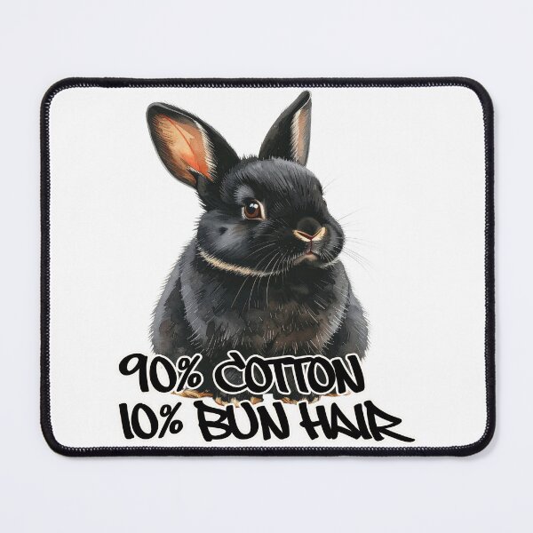 Item preview, Small dark Rex rabbit with spots, 90% cotton, 10% bun hair designed and sold by LiskoDesign.