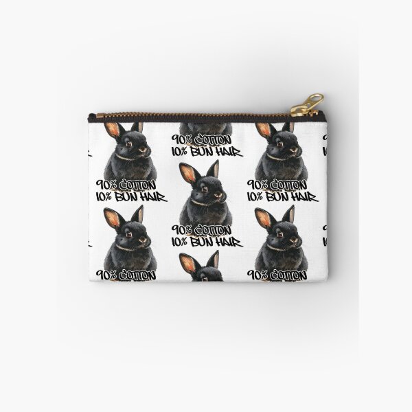 Item preview, Small dark Rex rabbit with spots, 90% cotton, 10% bun hair designed and sold by LiskoDesign.