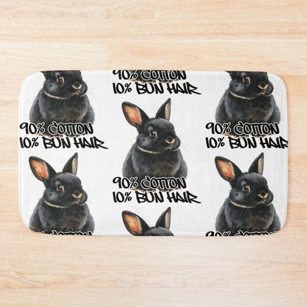 Item preview, Small dark Rex rabbit with spots, 90% cotton, 10% bun hair designed and sold by LiskoDesign.