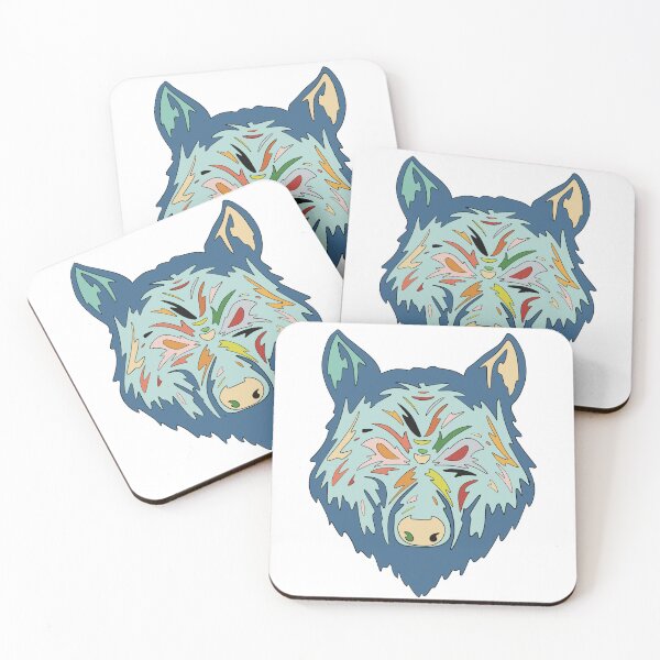 Item preview, Wolf Sticker — Minimalist Wildlife Art designed and sold by iampaulmorris.