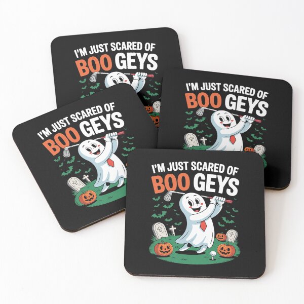 Item preview, Just Scared Of Bogeys Ghost Golf Halloween  designed and sold by lilLilaBatArt.