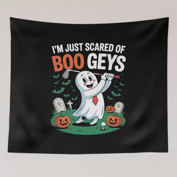 Item preview, Just Scared Of Bogeys Ghost Golf Halloween  designed and sold by lilLilaBatArt.