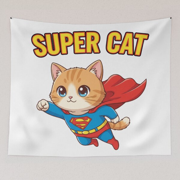 Item preview, Super Cat: The Cutest and Most Powerful Hero in the Feline Universe designed and sold by JerboT-shirt.