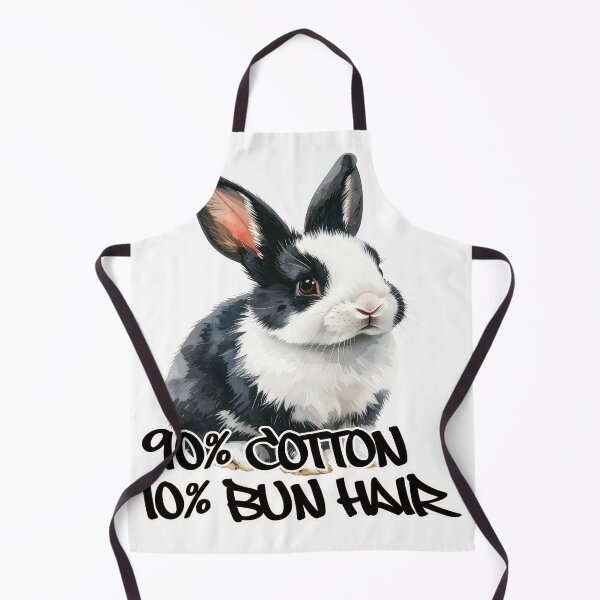 Item preview, Black and white rabbit, 90% cotton, 10% bun hair designed and sold by LiskoDesign.