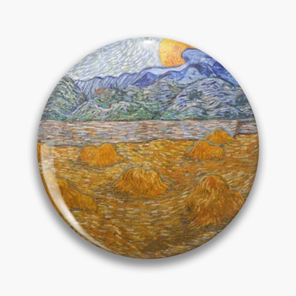 Item preview, Landscape with Wheat Sheaves and Rising Moon  designed and sold by itsarheapitt.