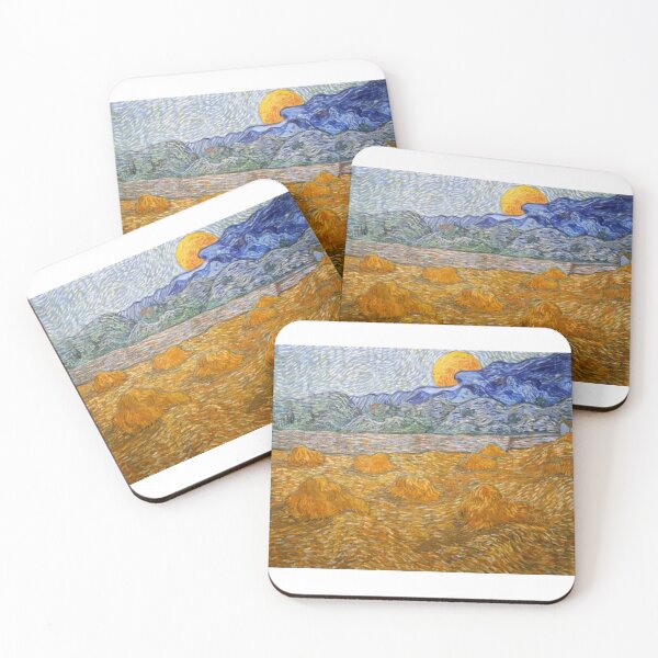 Item preview, Landscape with Wheat Sheaves and Rising Moon  designed and sold by itsarheapitt.