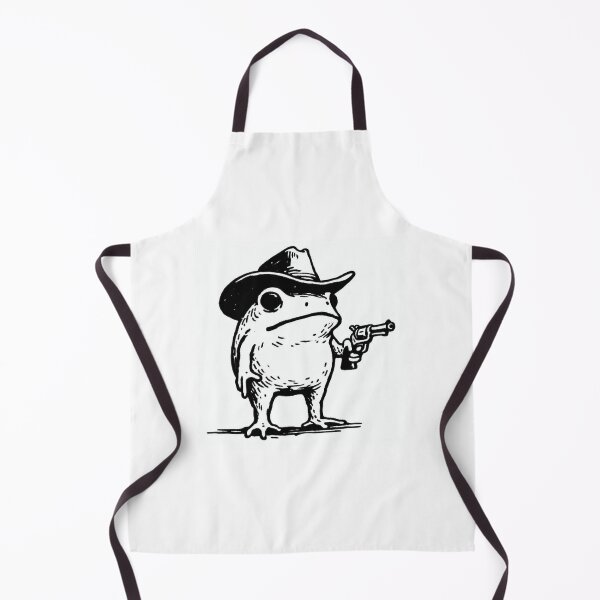 Item preview, Funny Toad Cowboy with Revolver Pencil Drawing  designed and sold by LaTunaColorada.